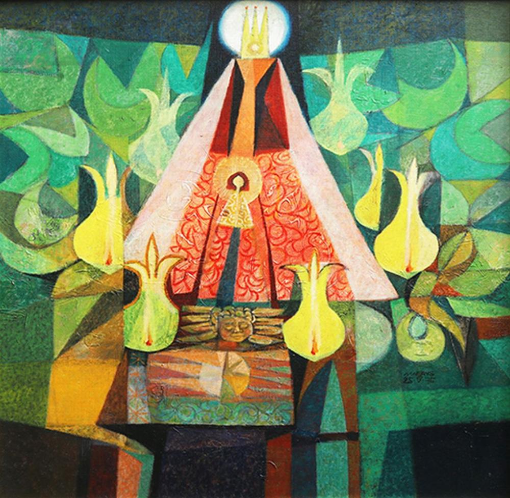 Mauro Malang Santos (1928-2017) Green Virgin comparable sale