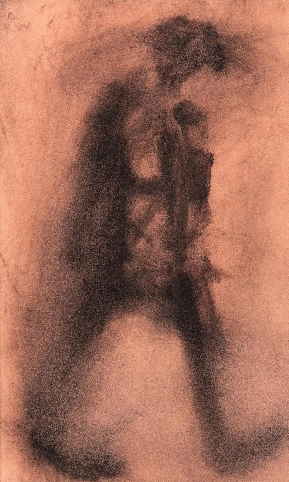 Ross Wilson comparable auction result: ross wilson b 1957 rain manmixed media on paper 14 x 9cm 5 x 3 signed with initials