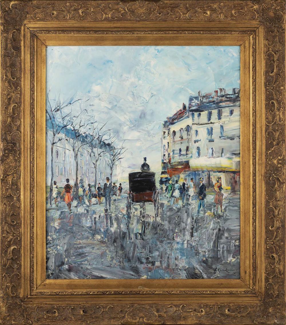 Adolfo Carducci comparable auction result: adolfo carducci 1901 1984 it rue parisienne ensoleill e