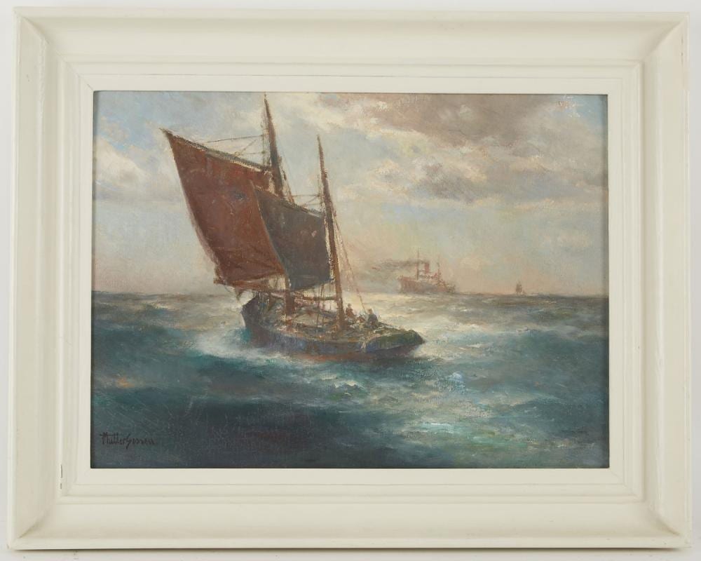 franz m ller gossen 1871 1946 marine huile sur carton sign e en bas gauche 37 x 51 cm · Tradart Deauville · 2018-12-02 Franz Müller-Gossen comparable auction result: franz m ller gossen 1871 1946 marine huile sur carton sign e en bas gauche 37 x 51 cm