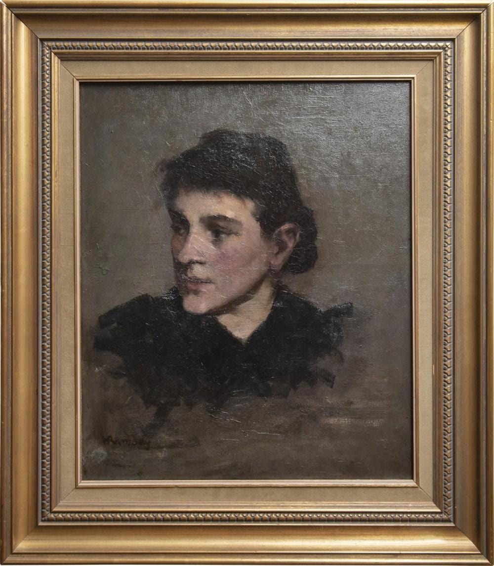 Hugh Ramsay comparable auction result: hugh ramsay 1877 1906 portrait of a young woman oil on canvas