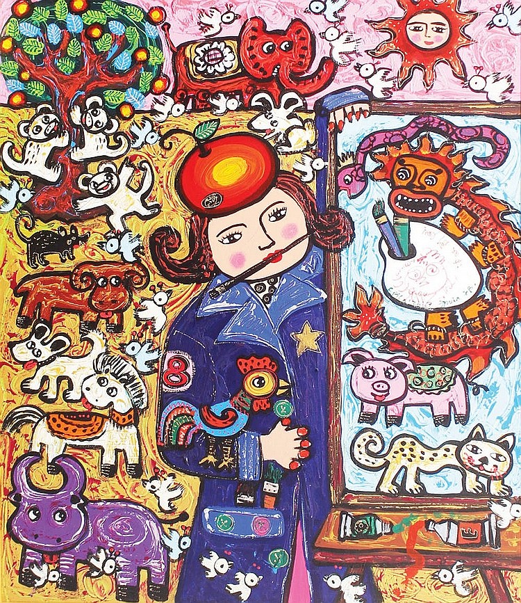 Erica Hestu Wahyuni - Portrait of Painter comparable sale