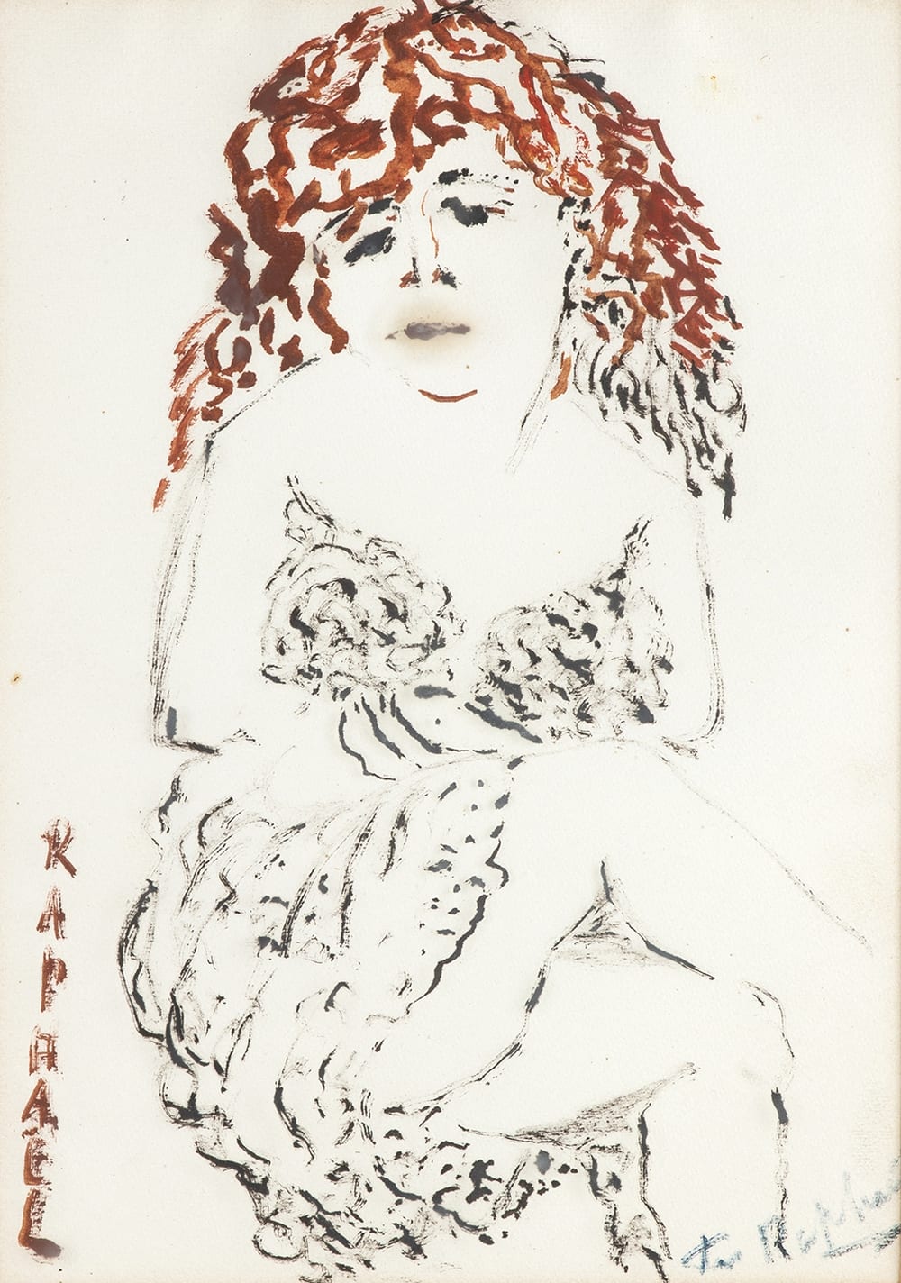 Antonietta Mafai comparable auction result: female portrait