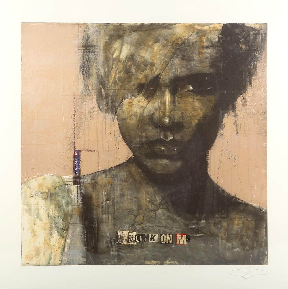 Guy Denning comparable auction result: guy denning british b 1965 fucked up celebrity portrait 1 2008