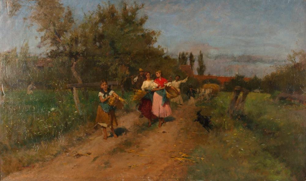 Lajos Deák Ebner comparable auction result: de k bner lajos on the way home