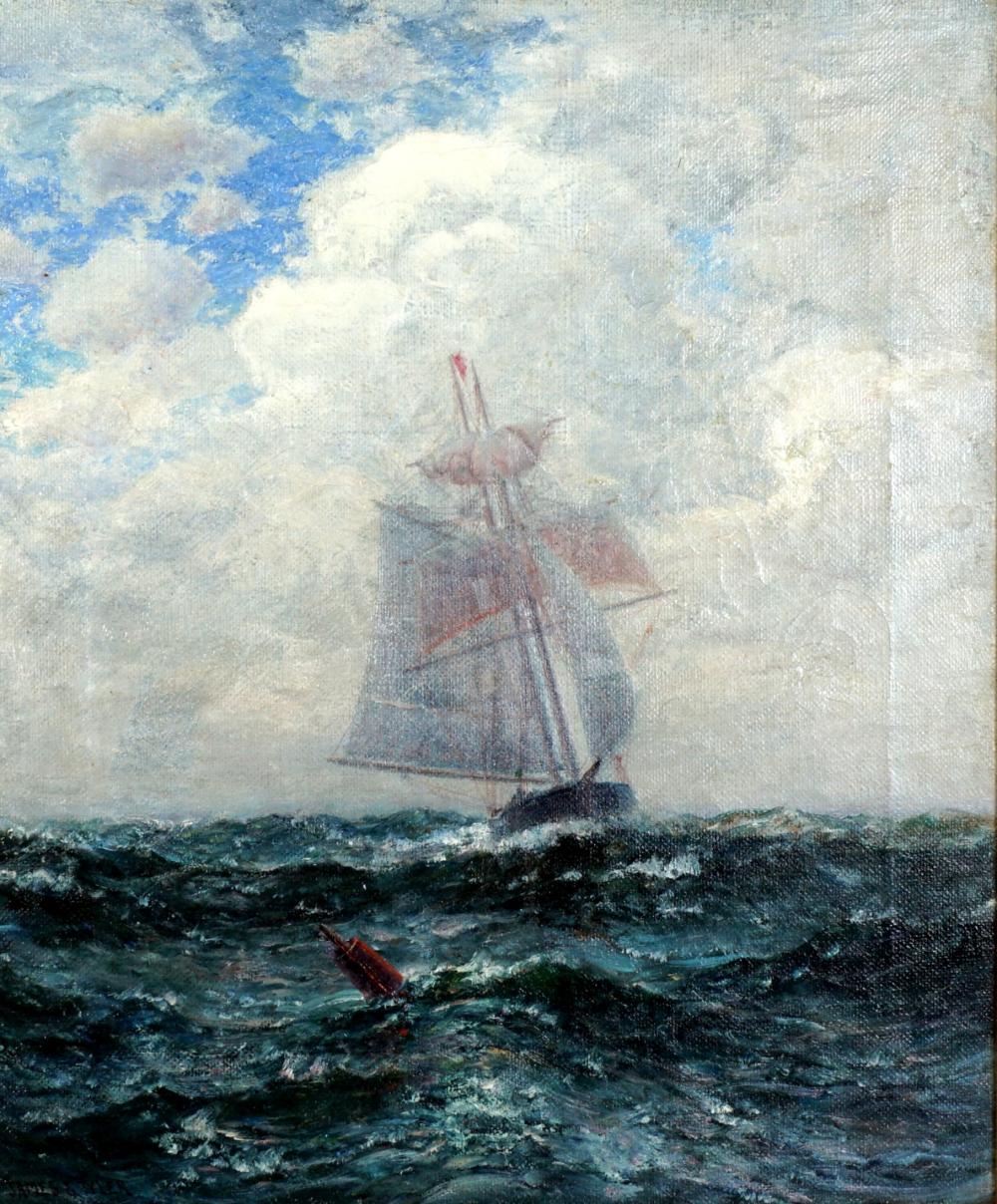 Auction comp thumbnail for James Gale Tyler Clipper Ship Painting (Amero Auctions, Lot 34)
