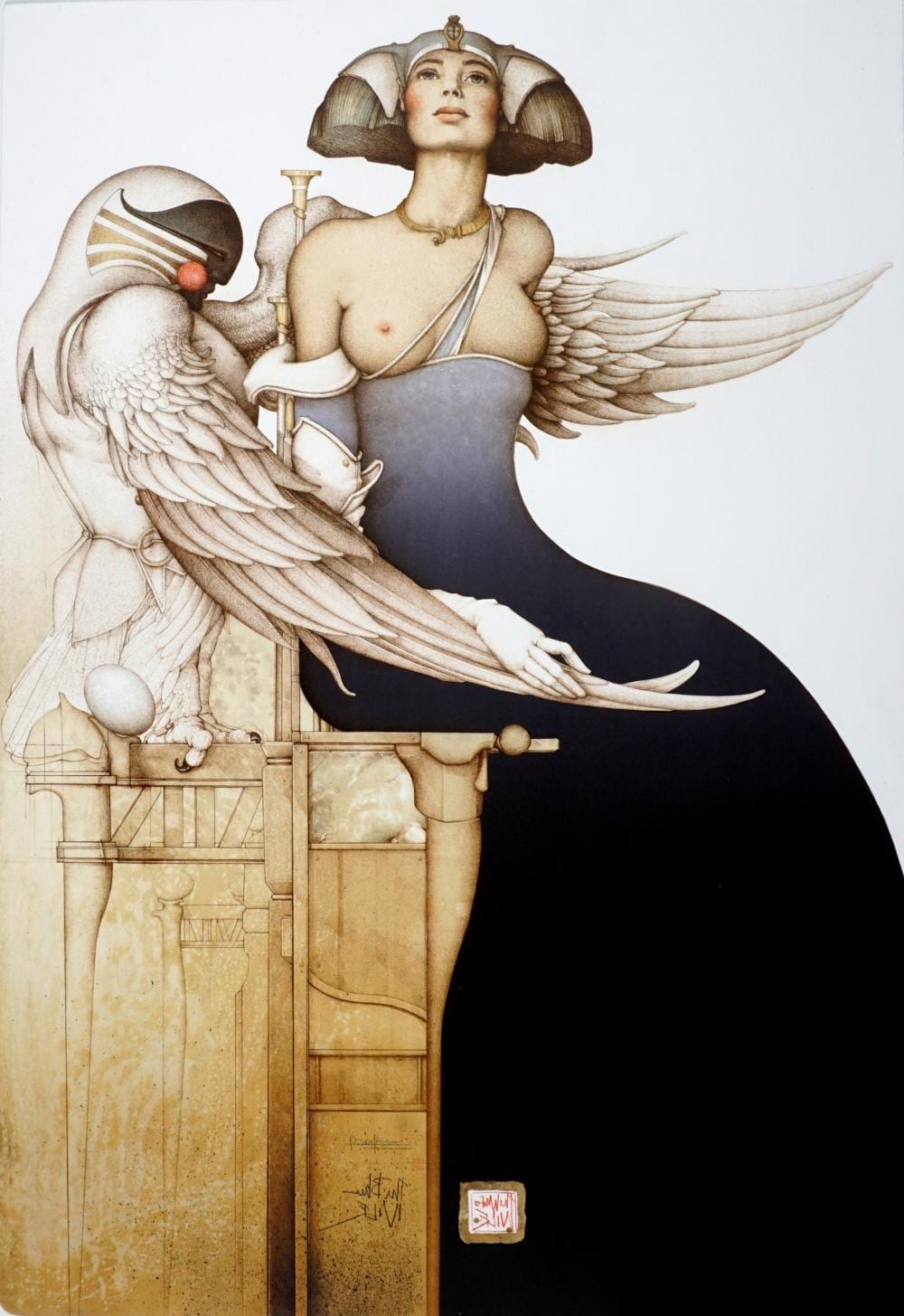 Michael Parkes Aditi Lithograph sold by Amero Auctions, lot 204 — auction record photograph