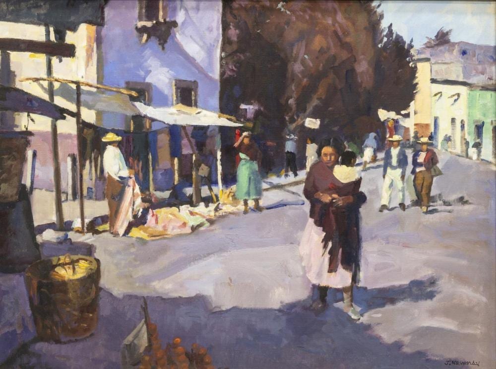 JOSEPH NEWMAN (1890-1979) MEXICO STREET PAINTING sold by Austin Auction Gallery, lot 976 — auction record photograph