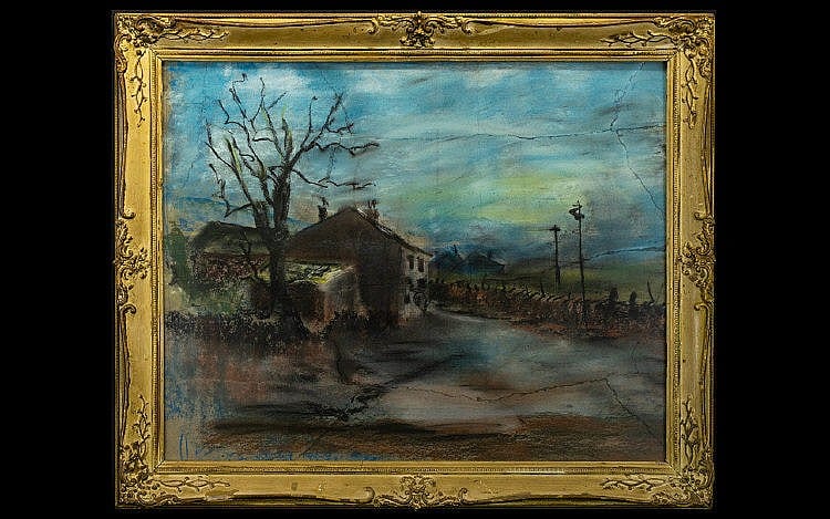 Ashley Jackson comparable auction result: ashley jackson british b 1940 chalk pastel on paper depicting a loosely