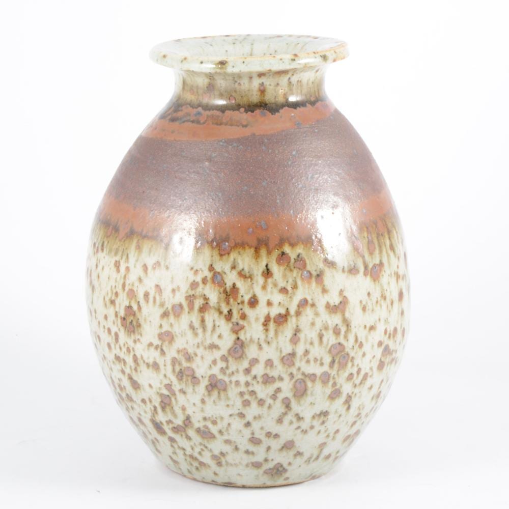 barbara cass a stoneware studio pottery vase broad iron glaze band to sho · Gildings Auctioneers · 2018-12-04 Barbara Cass comparable auction result: barbara cass a stoneware studio pottery vase broad iron glaze band to sho