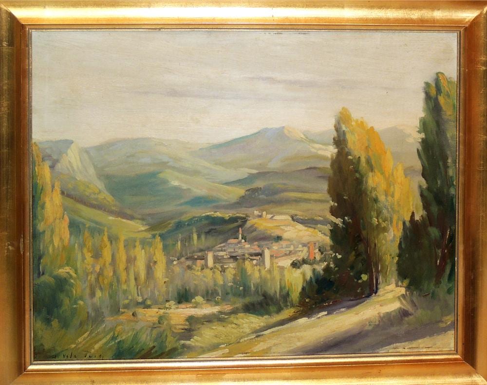 Joan Vila Puig comparable auction result: joan vila puig 1892 1963 paisaje oil on canvas 50x61 cm