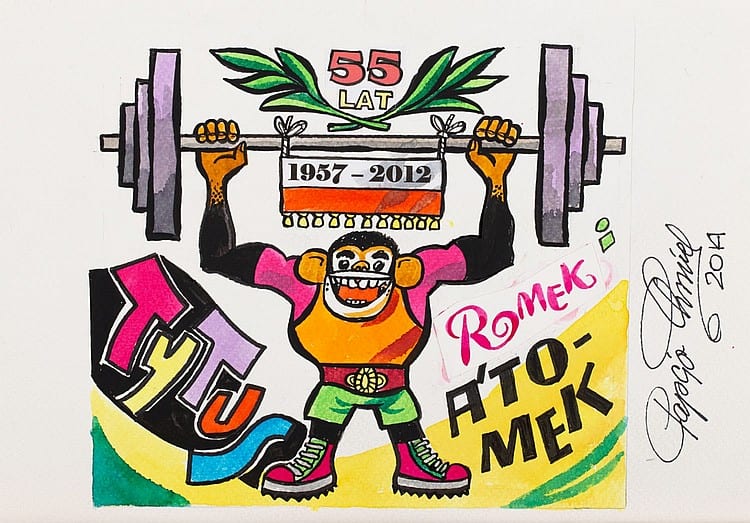 Henryk Jerzy Chmielewski comparable auction result: henryk jerzy chmielewski b 1923 tytus de zoo illustration of a comic character 2014