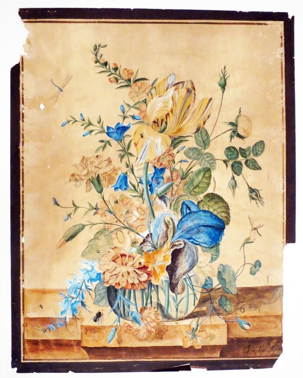 Frederik Rohde comparable auction result: niels j vase of flowers with some insects 17