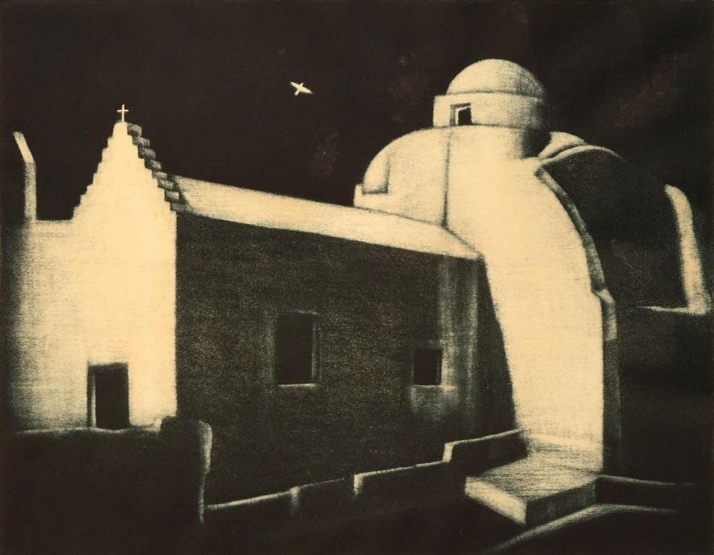 Francis Robert Kelly comparable auction result: francis robert kelly 1927 2007 mykonos greek island 50 x 63cm