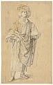 Lucas van Leyden (LEIDEN 1489/1494-1533) A young man standing with inscript comparable sale