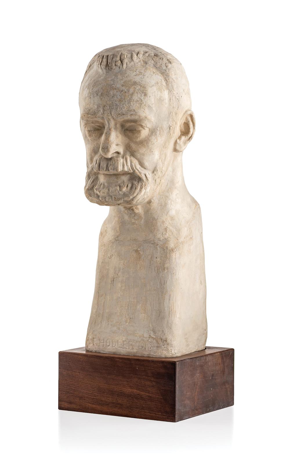 James Vibert comparable auction result: james vibert 1872 1942 ferdinand hodler 1918 sculpture en pl tre sign e et titr e h 50 cm hors socle