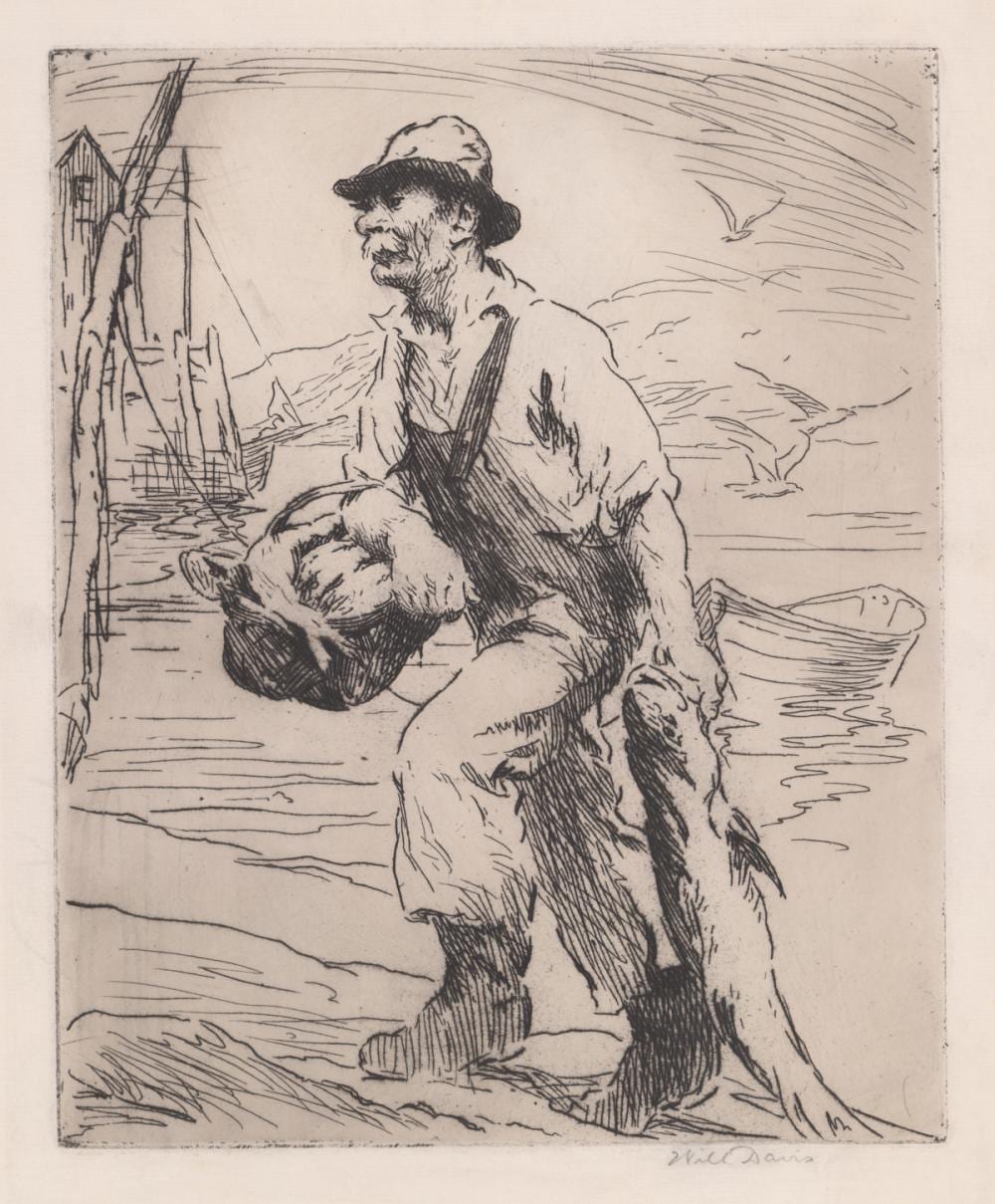 Will Rowland Davis comparable auction result: will davis signed etching