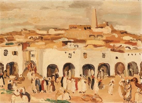 louis riou french 1893 1958 north african market scene oil on canvas · Weschler's · 2018-12-11 Louis Adolphe Riou comparable auction result: louis riou french 1893 1958 north african market scene oil on canvas