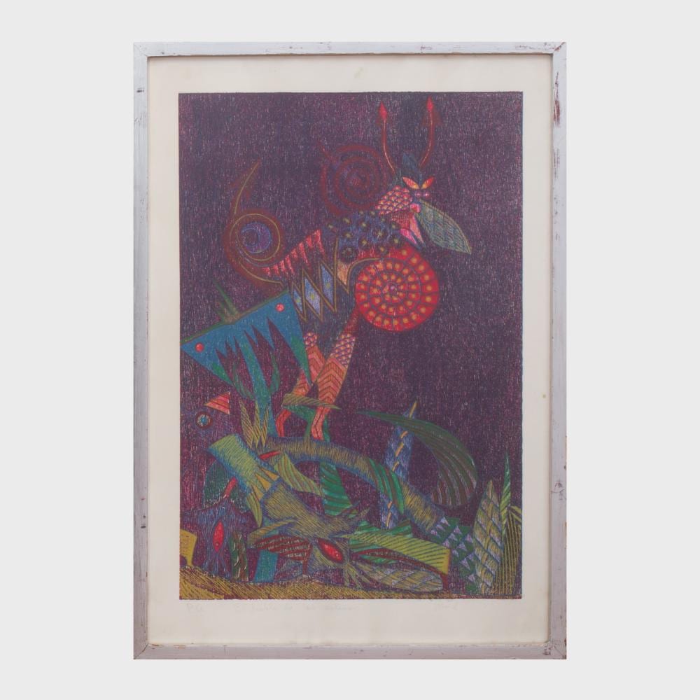 Leonel Maciel comparable auction result: leonel maciel b 1939 el diablo de los estimos