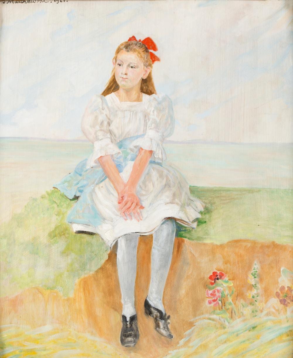 Jacek von Malczewski comparable auction result: portrait of a girl 1921