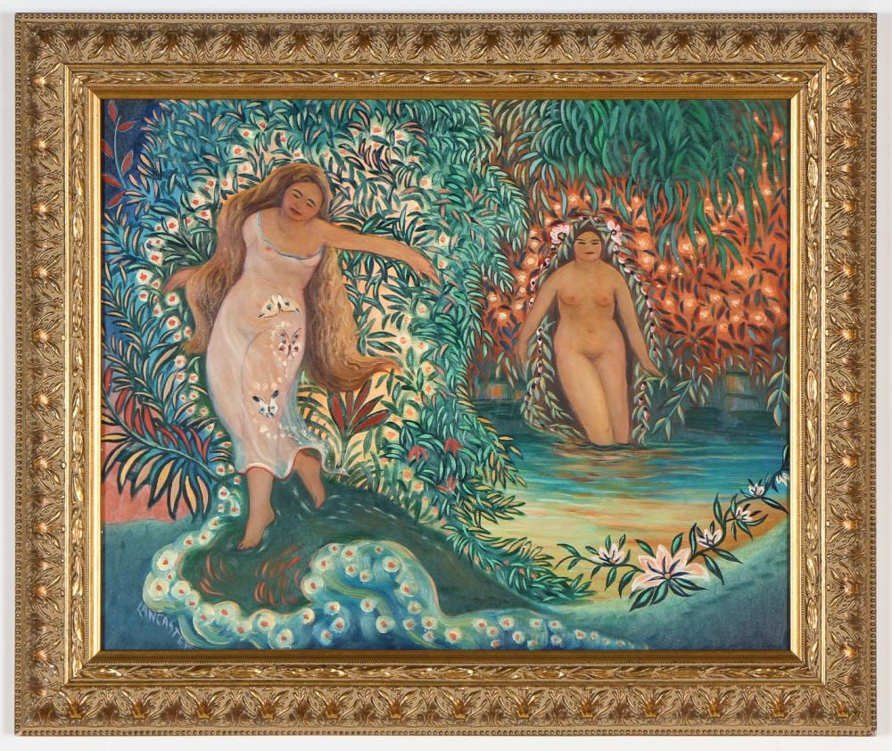 Paul Lancaster comparable auction result: paul lancaster 20th c oil painting