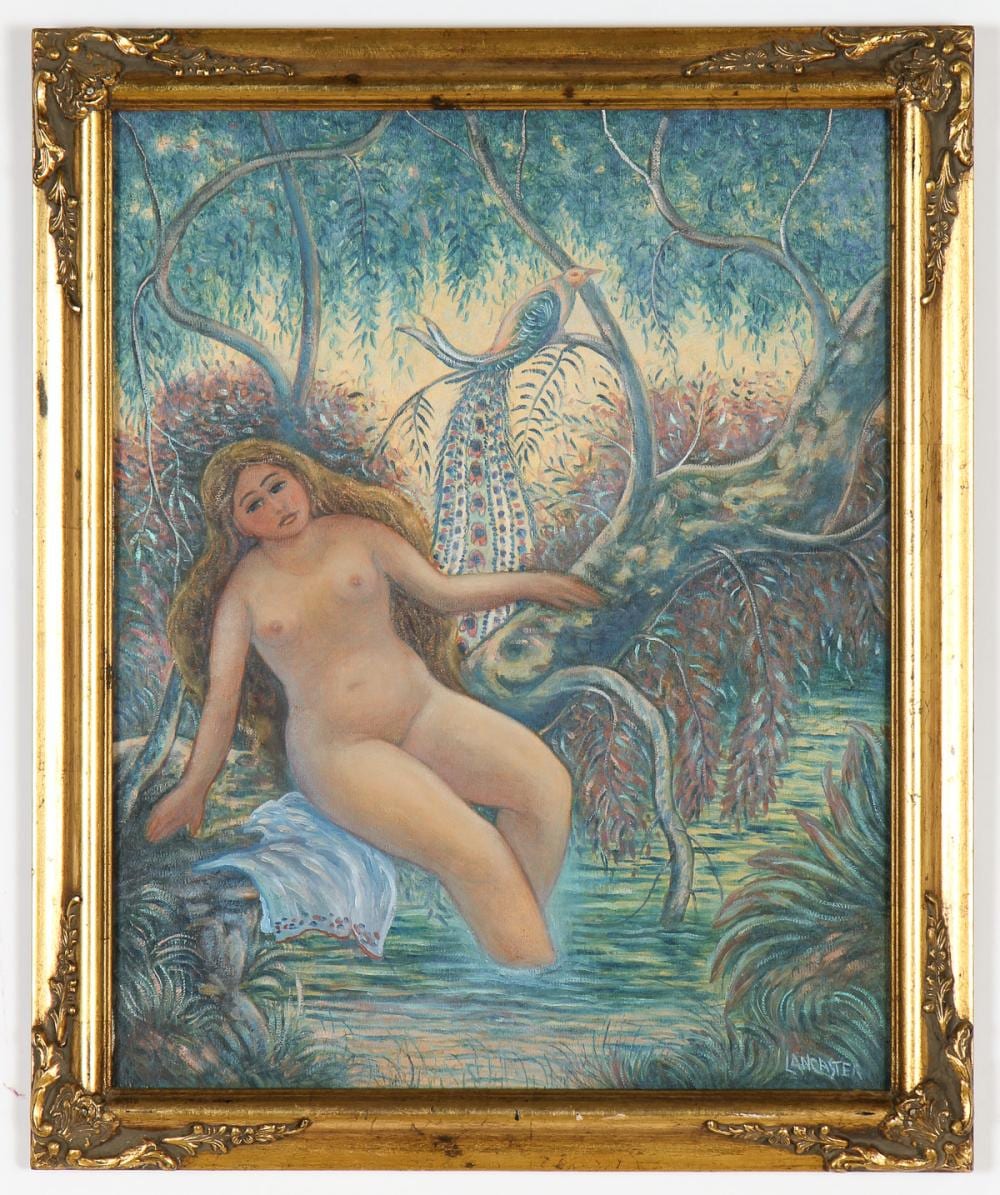 Paul Lancaster comparable auction result: paul lancaster 20th c oil painting