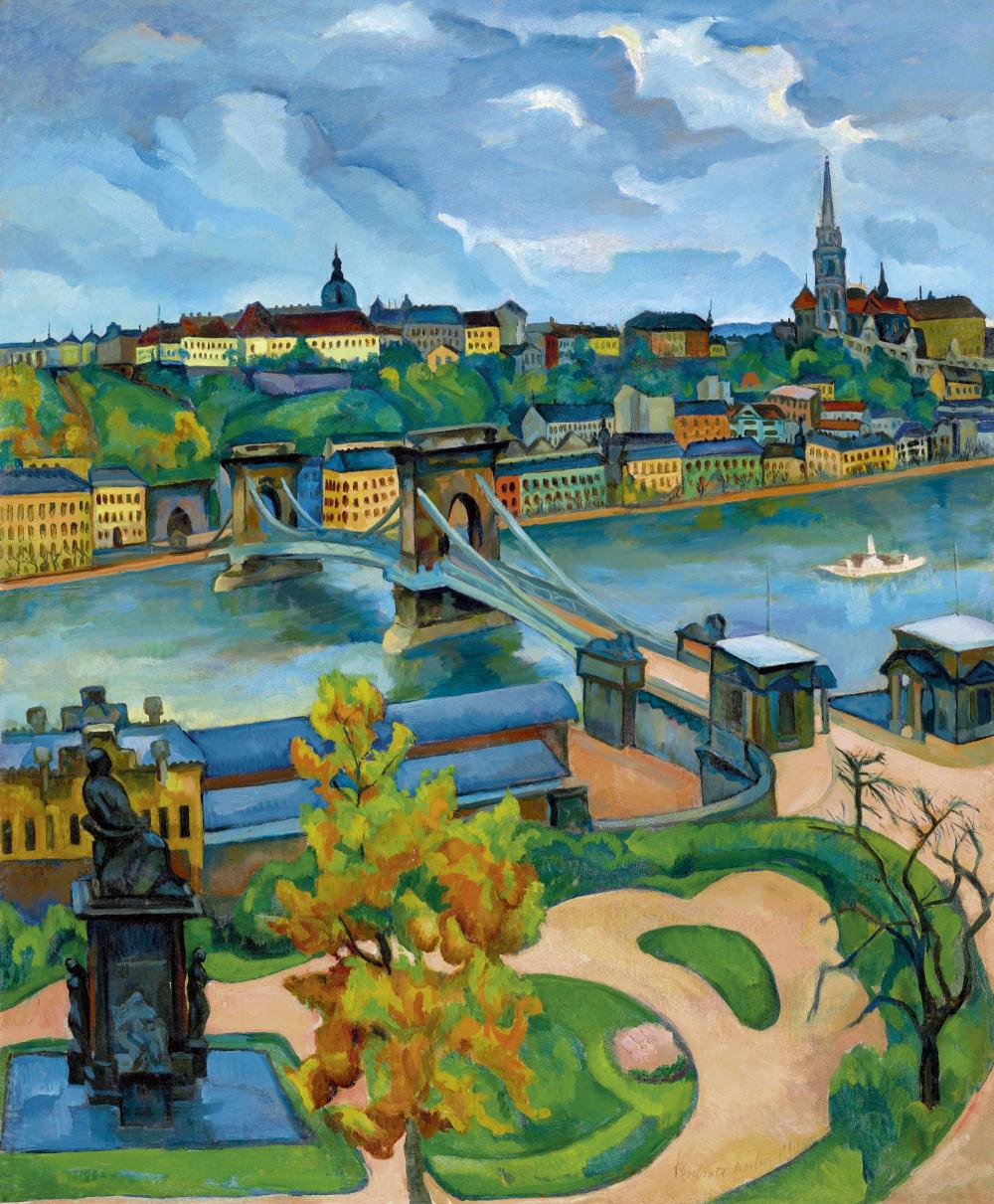 Budapest View with the Chain Bridge, 1910s comparable sale