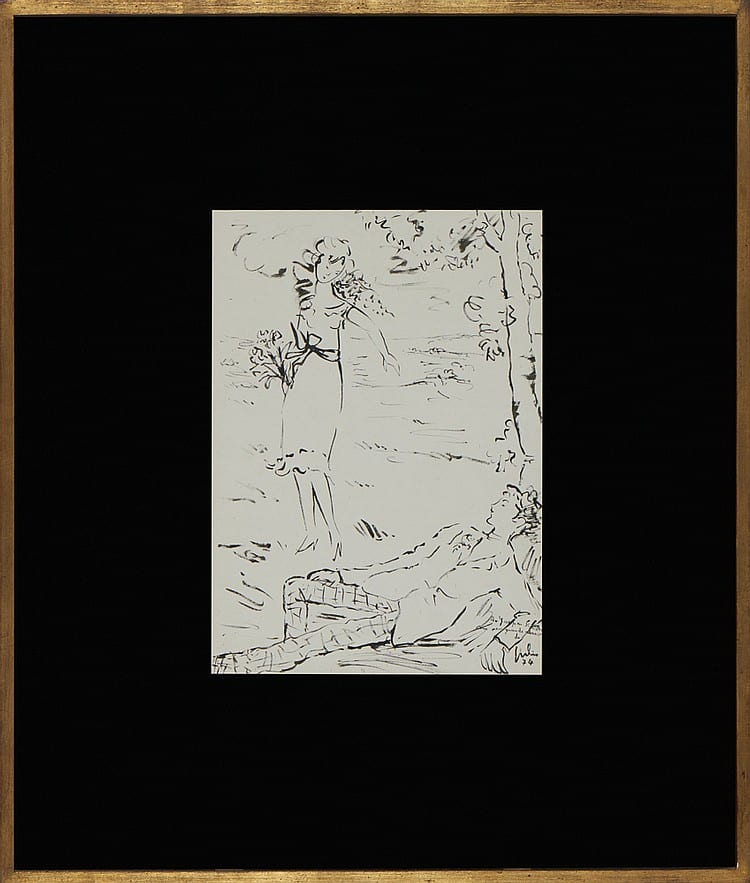 Júlio (1902) comparable auction result: j lio desenho a tinta sobre papel 42 x 30 cm