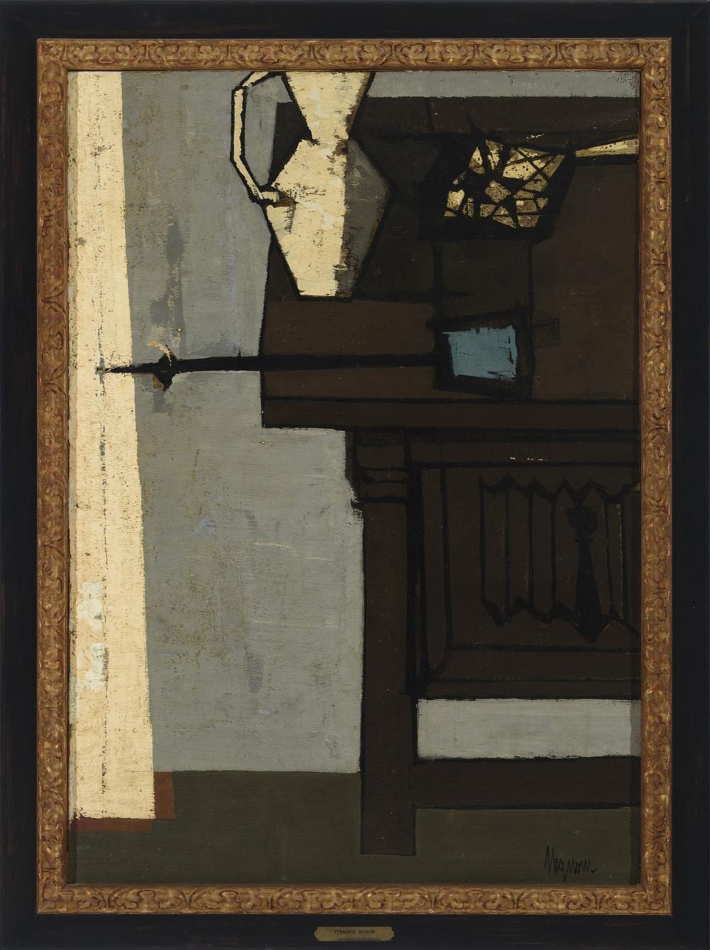 Fernando Mignoni comparable auction result: fernando mignoni madrid 1929 2011 interior con mesa y jarra oleo sobre lienzo de 100 x 70 cm firmado