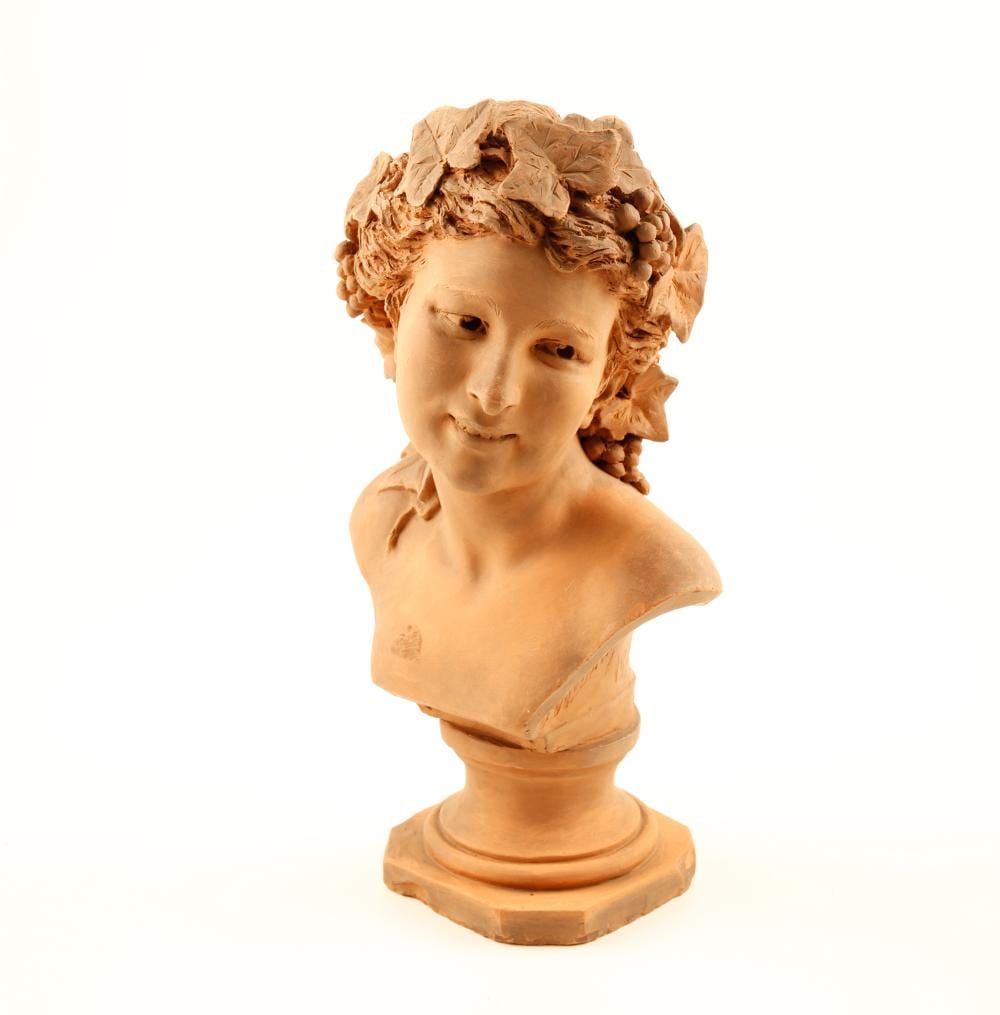 Venanci Vallmitjana Barbany comparable auction result: venanci vallmitjana barbany bacchante terracotta sculpture