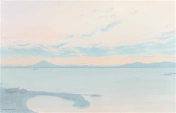Jose Luis Sanz Magallon comparable auction result: jose luis sanz magallon spanish 1926 2000 mar menor signed lower left and titled verso oil on canvas