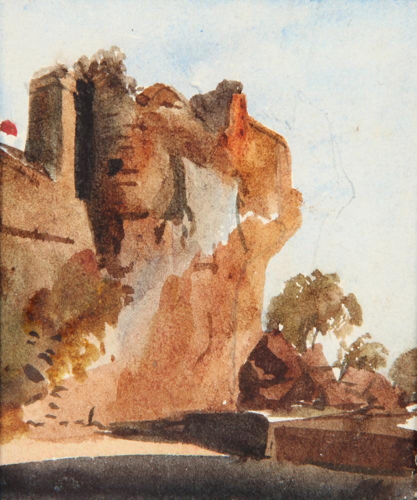 Robert Henry Cheney comparable auction result: robert henry cheney british 1801 1866 porta maggiore orvieto june 5 umbria watercolor circa 1835