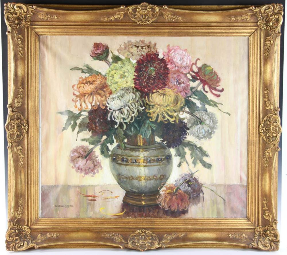 Claus Clausmeyer comparable auction result: klaus clausmeyer oil on canvas