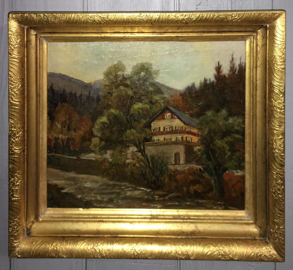 Curt Liebich comparable auction result: curt liebich oil on canvas laid on masonite board