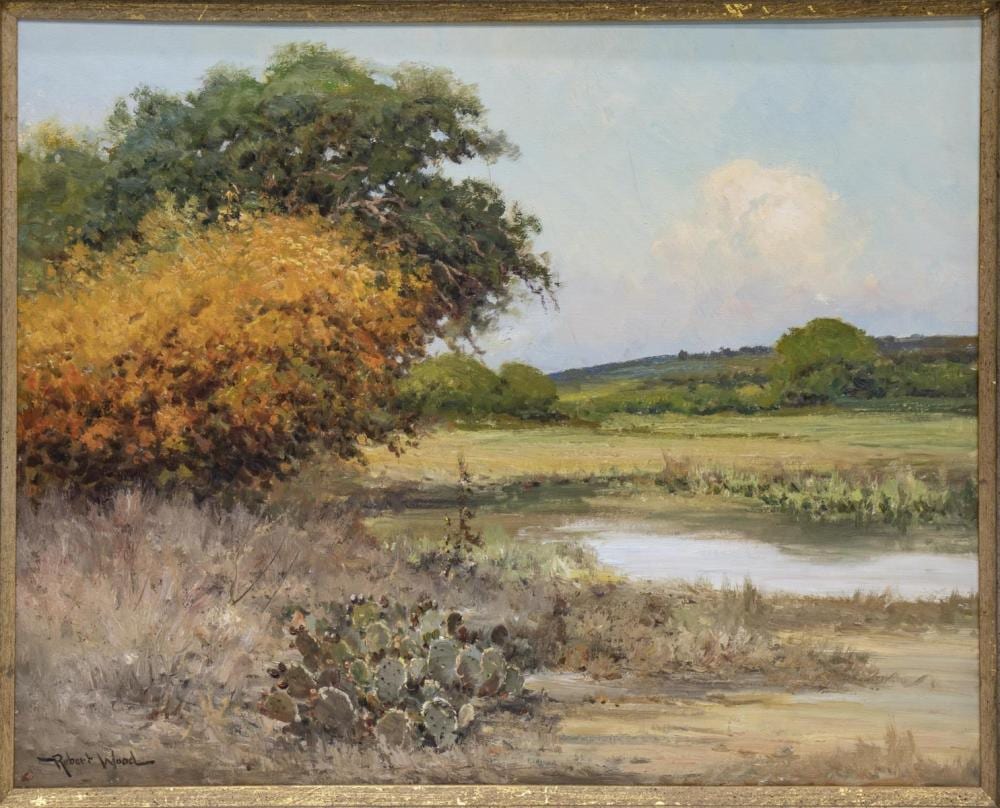 ROBERT WOOD (1889-1979) PEACEFUL DAYS sold by Austin Auction Gallery, lot 245 — auction record photograph