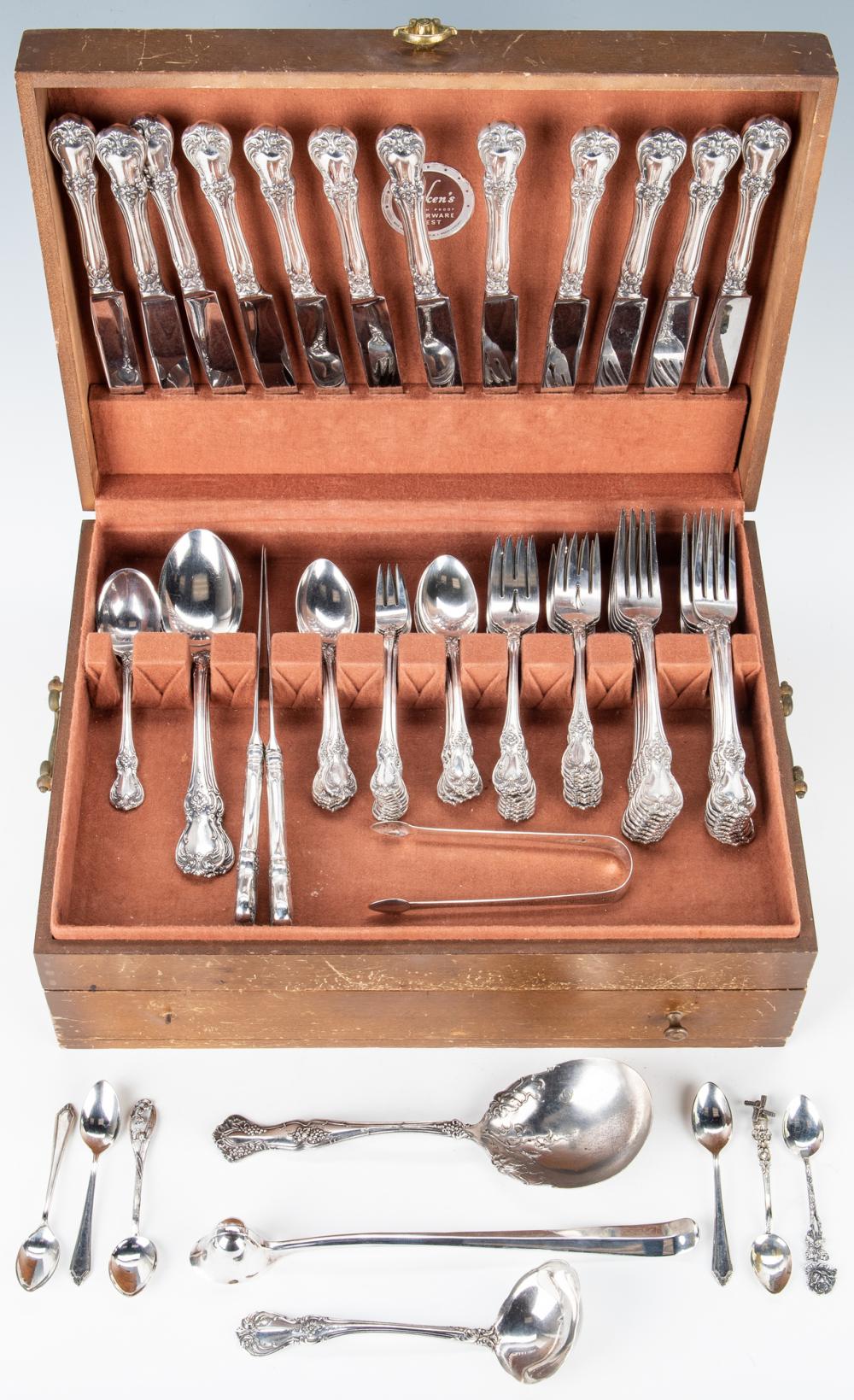 Towle Old Master Sterling Flatware and others sold by Case Antiques, Inc. Auctions & Appraisals, lot 456 — auction record photograph