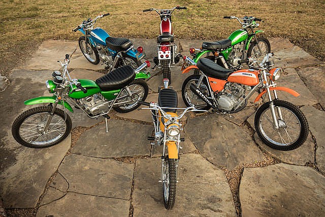 Marbles Motors Collection of Honda SL's, The complete range of 1971 Motosport models, sold by Bonhams, lot 64 — auction record photograph