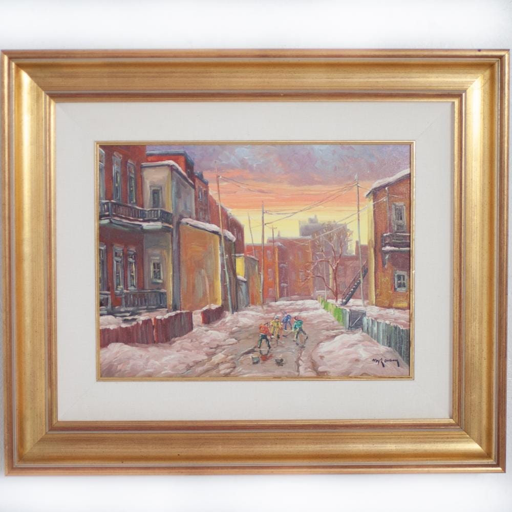 Marcel Ravary comparable auction result: marcel ravary canadian 1940 present oil painting