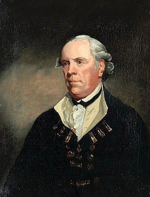 George Arnald comparable auction result: george arnald british 1763 1841 portrait of admiral samuel barrington 1729 1800 half length in uniform