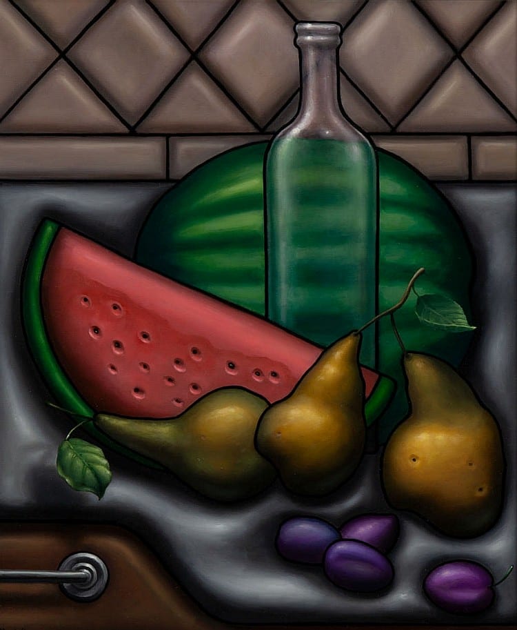 Maciej Mackiewicz comparable auction result: maciej mackiewicz b 1977 three pears 2018 59 x 49 cm dimensions in frame