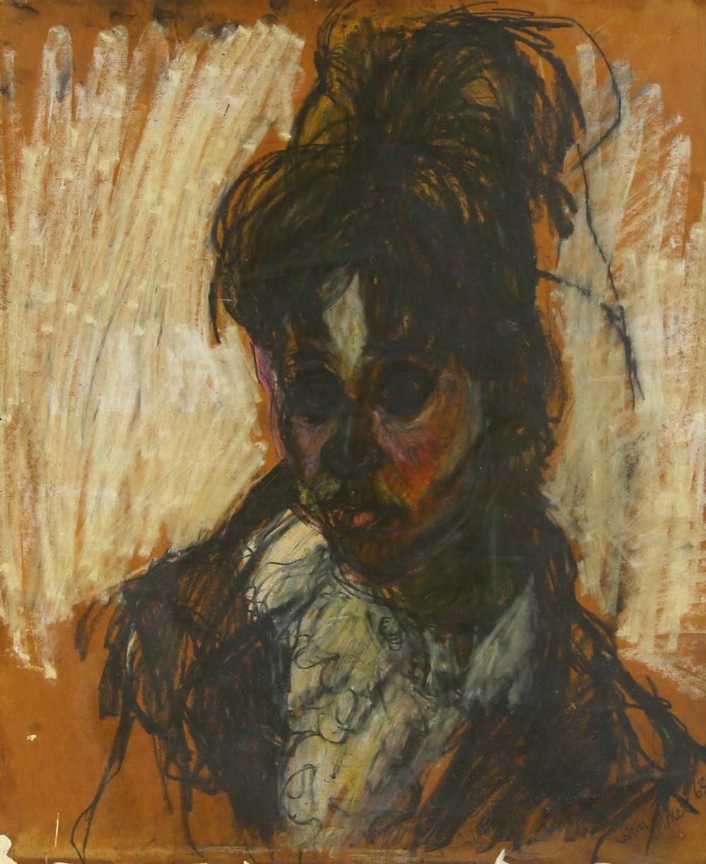 Jason Monet comparable auction result: jason monet british 1938 2009 portrait of a wo
