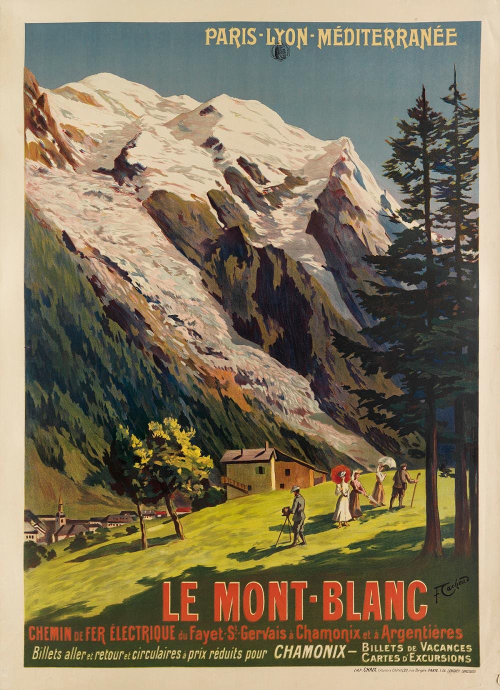 François Charles Cachoud comparable auction result: fran ois charles cachoud 1866 1943 le mont blanc circa 1900 42x31 inches 108x78 cm chaix paris