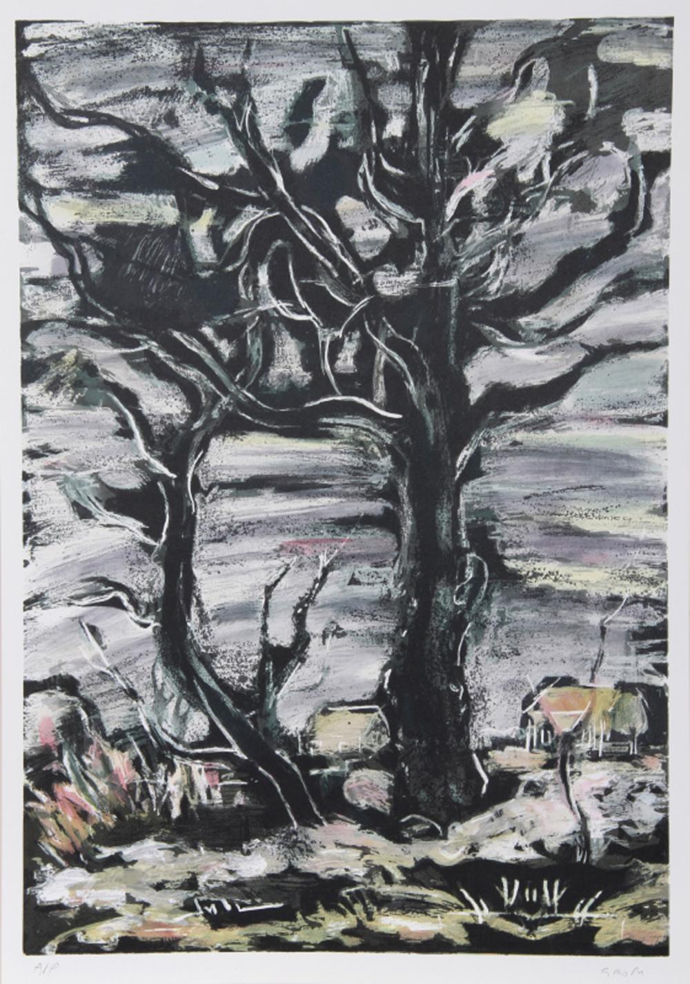 Bogdan Grom comparable auction result: bogdan grom sister of the earth lithograph