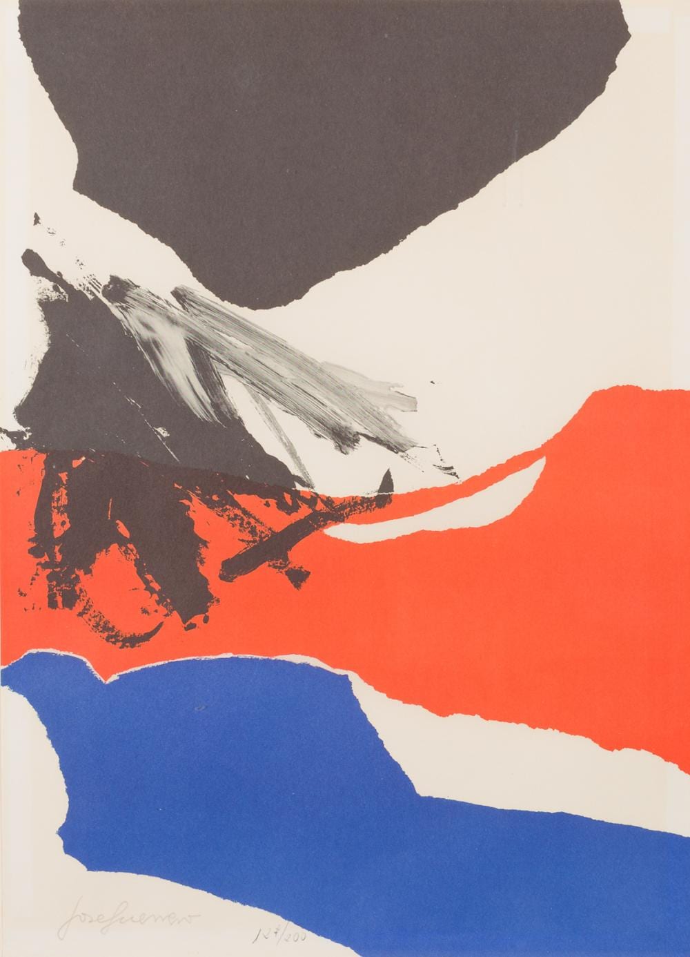 José (1914) Guerrero comparable auction result: composici n en azul