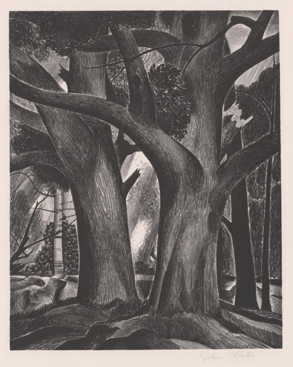 John Carlton Atherton comparable auction result: john c atherton signed lithograph
