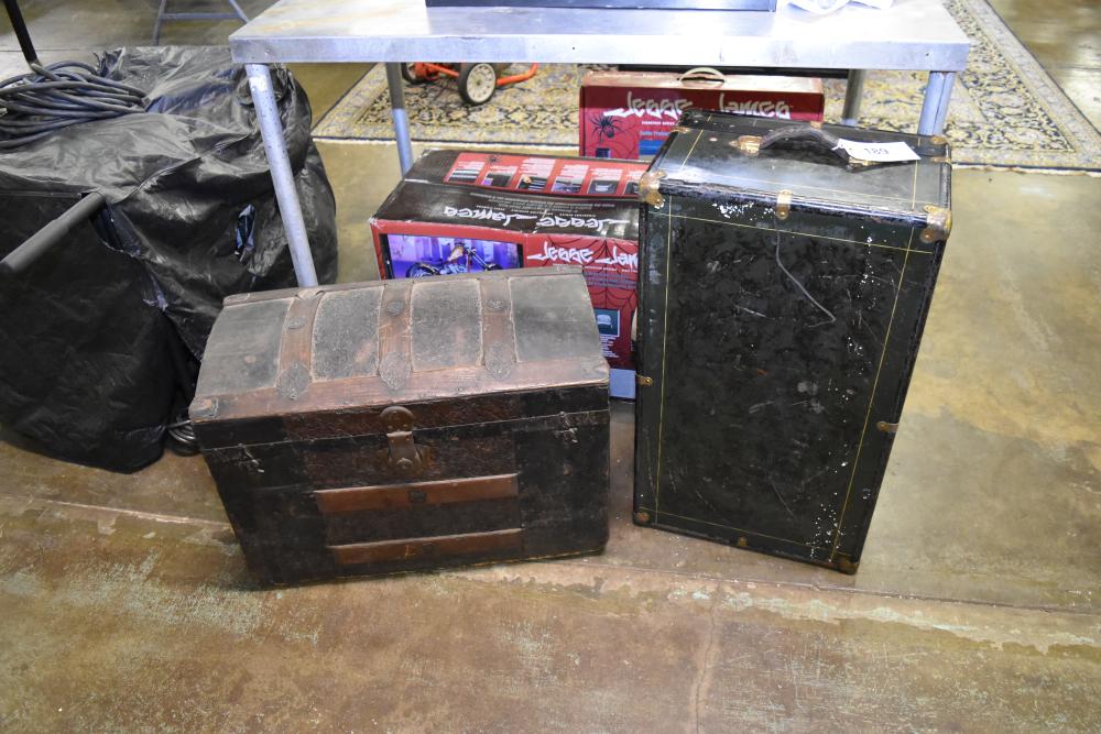 2 Trunks - Steamer Carry Trunk sold by McGrath Auctions, lot 189 — auction record photograph