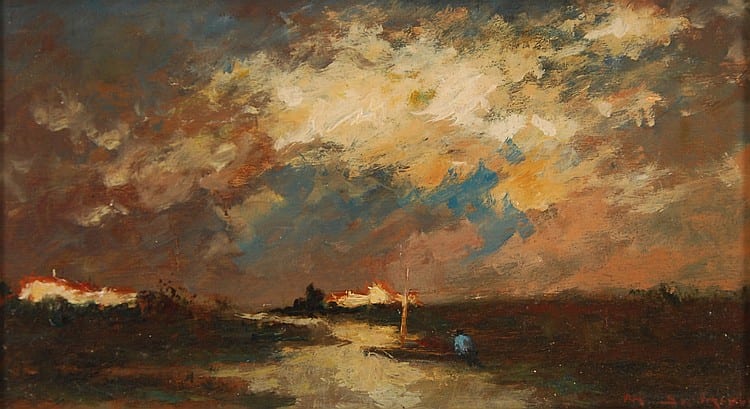 maurice de meyer 1911 bord de rivi re avec p cheur · Brussels Art Auctions · 2019-02-05 Maurice de Meyer comparable auction result: maurice de meyer 1911 bord de rivi re avec p cheur