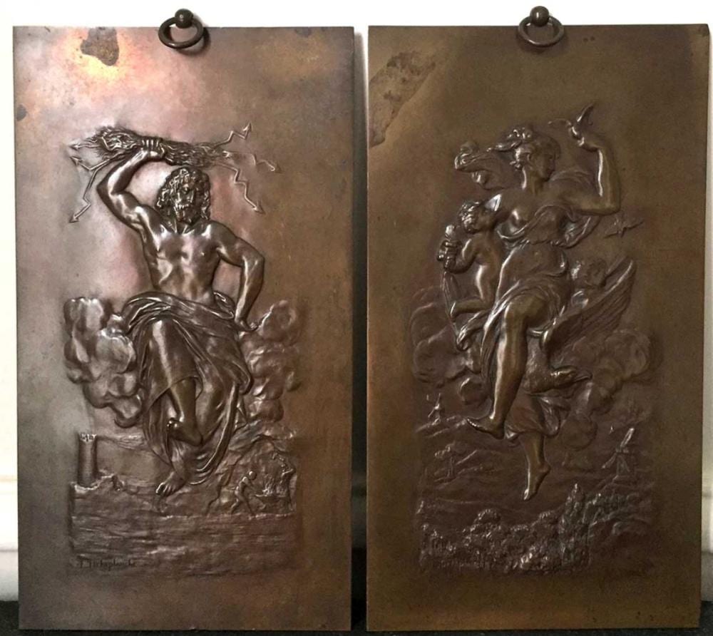 Eugène Delaplanche comparable auction result: eug ne delaplanche 1836 1891 zeus tenant la foudre dans sa main droite et ganym de et l aigle