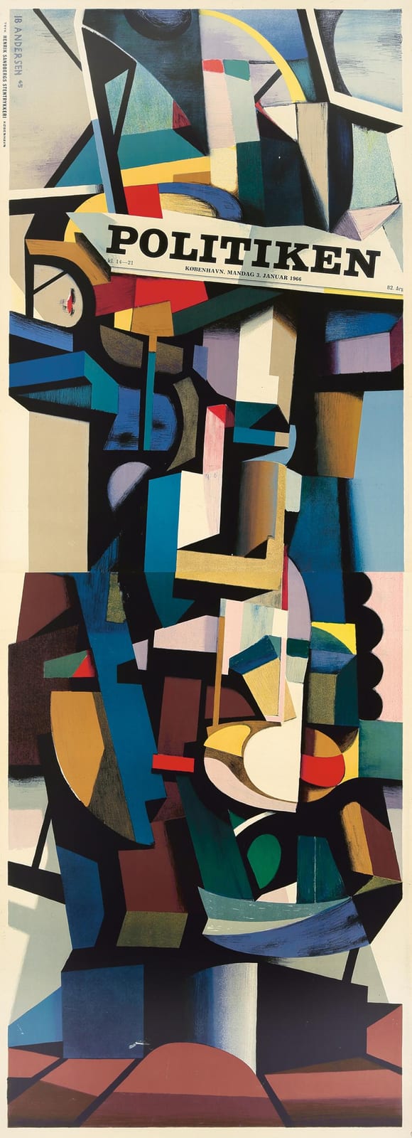 politiken 1965 · Poster Auctions International Inc · 2019-02-24 Ib (1907) Andersen comparable auction result: politiken 1965