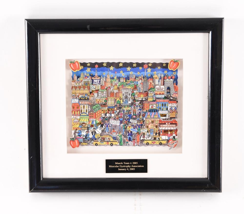 CHARLES FAZZINO NYC PRINT sold by Westport Auction, lot 25 — auction record photograph